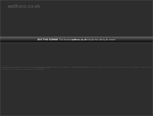 Tablet Screenshot of aadhocc.co.uk